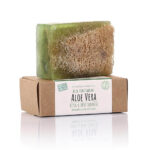 Aloe Vera Soap with Natural Fiber, Hand Made Soap, Dionesse