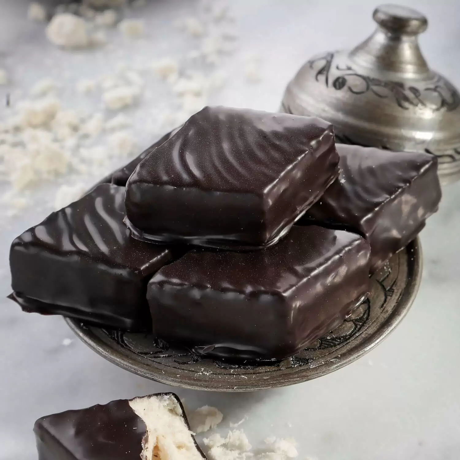 Chocolate-Covered-Palace-Halva-Ikbal.jpg Chocolate Covered Palace Halva by Ikbal, 250G - Image 2