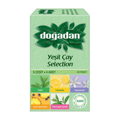 Dogadan Green Tea Selection 5 Different Flavors