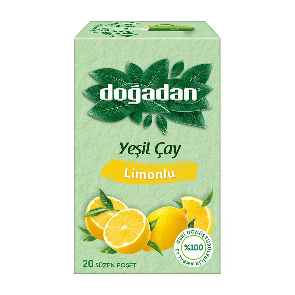 Dogadan, Green Tea with Lemon, 20 Teabags