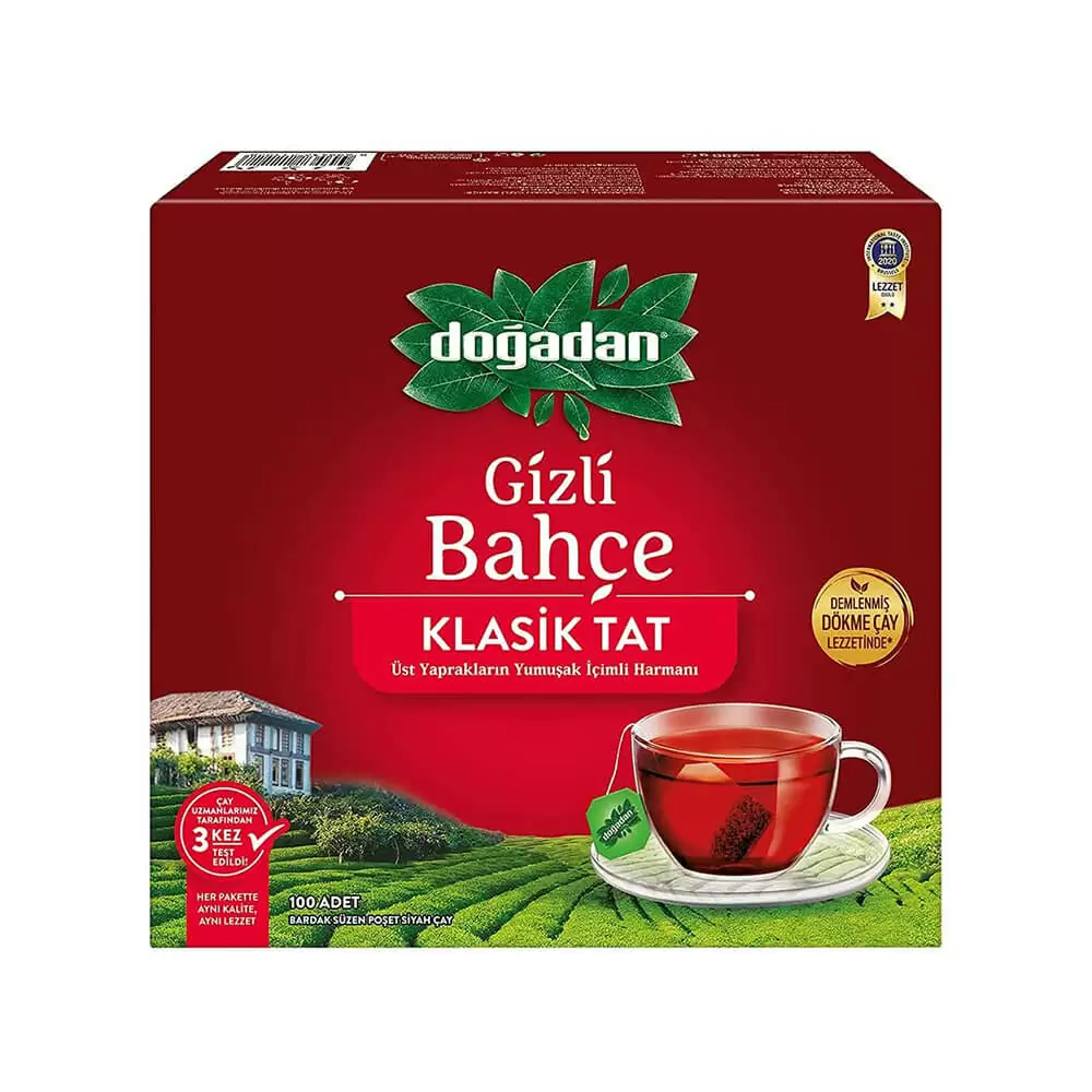 Dogadan-Secret-Garden-Turkish-Black-Tea-100-Tea-Cup-Sachets.jpg Dogadan, Secret Garden, Turkish Black Tea, Tea Cup Sachets - Image 1