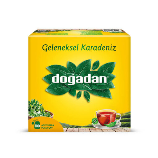Dogadan Traditional Turkish Black Tea 100 Tea Cup Sachets