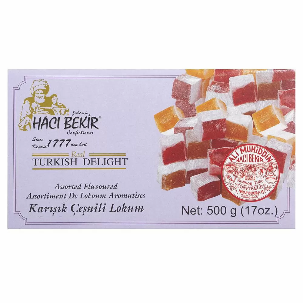 Haci-Bekir-Assorted-Turkish-Delight-500G.jpg Assorted Turkish Delight 500G, Haci Bekir - Image 1
