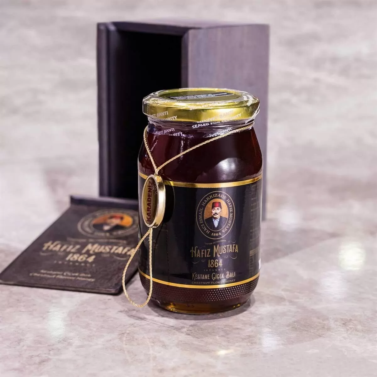 Hafiz-Mustafa-Chestnut-Flower-Honey-500G.jpg Hafiz Mustafa, Chestnut Flower Honey, 500G - Image 1