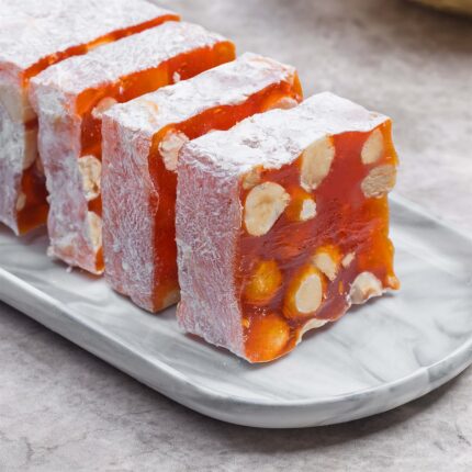 Crocan Turkish Delight with Orange & Hazelnut, Hafiz Mustafa - 500G