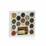 Hexagon Spice Set, 15 Different Turkish Spices with Grinder