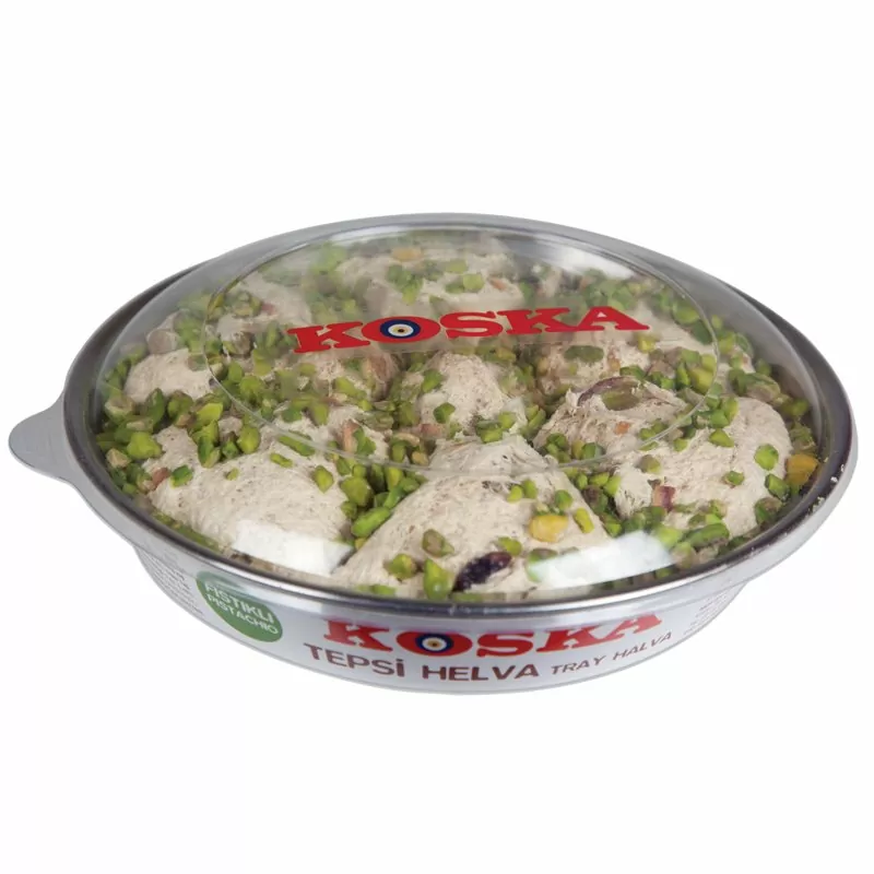 Koska-Tray-Halva-with-Pistachio-650G.jpg Koska, Tray Halva with Pistachio, 650G - Image 1