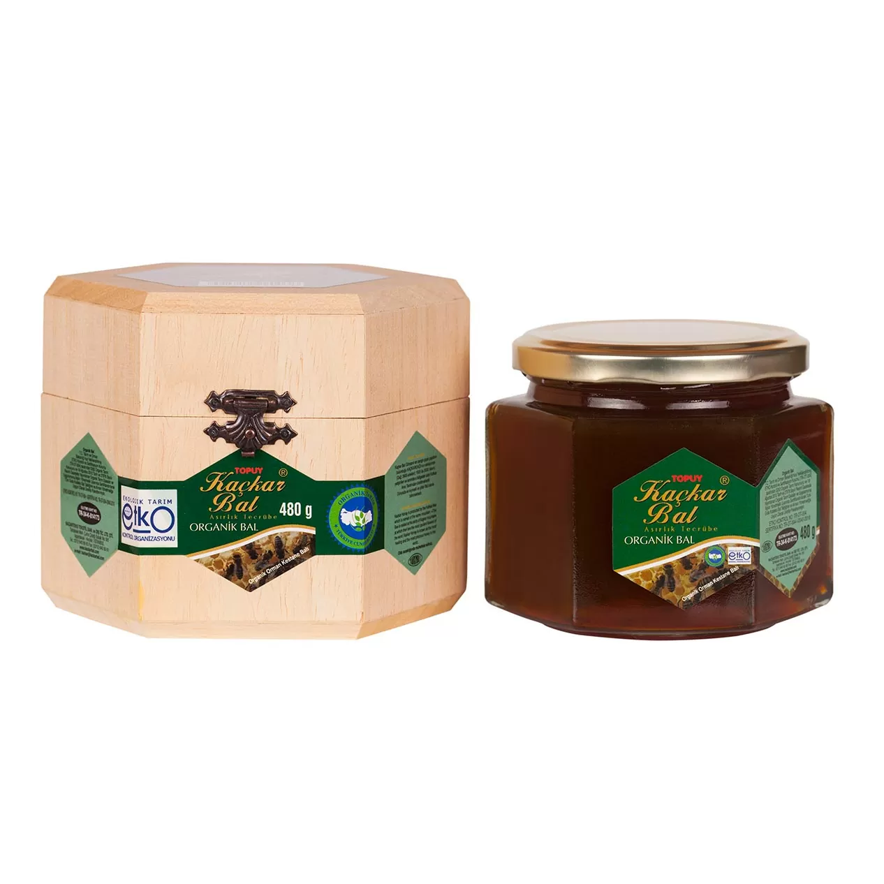 Natural-Forest-Honey-Wooden-Box-480G.jpg Natural Forest Honey, Wooden Box, 480G - Image 1