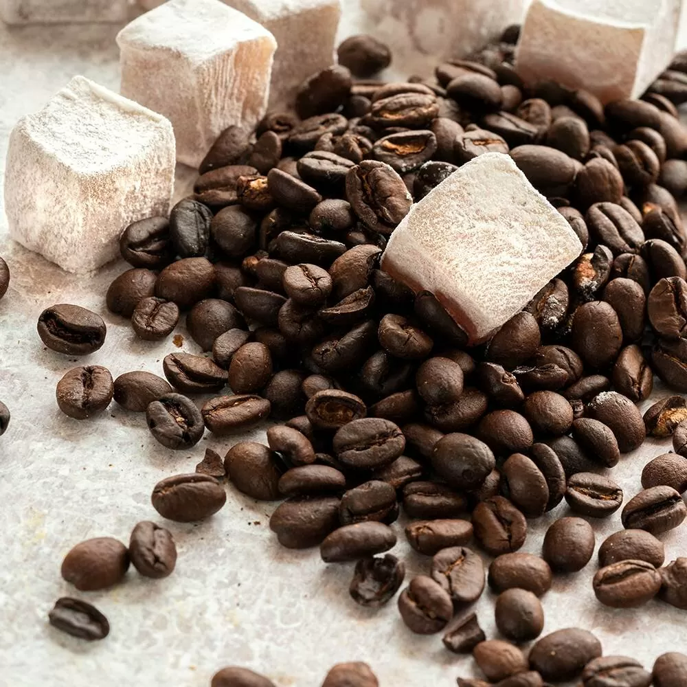 Turkish-Delight-with-Coffee-Flavored-1.jpg Turkish Delight with Coffee 325G, Haci Bekir - Image 2