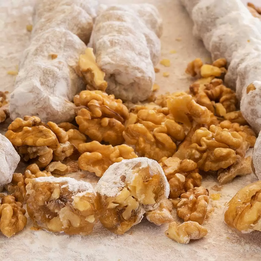 Turkish-Delight-with-Walnut-Haci-Bekir-2.jpeg Turkish Delight with Walnut 250G, Haci Bekir - Image 2