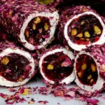 Rose Petals Covered Turkish Delight