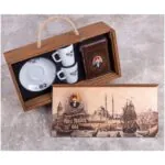 Turkish Coffee Set for 2 in Wooden Box, Hafiz Mustafa - Image 2