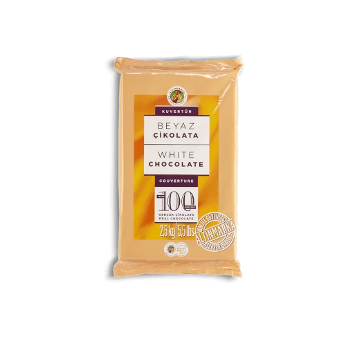 white-chocalate White (Ivory) Couverture Chocolate 2500g - Image 1